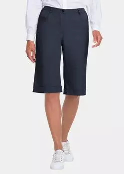Брюки GOLDNER Bermuda Jeanshose Carla, темно-синий