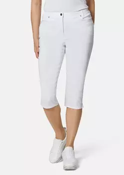 Брюки GOLDNER Capri Super Stretch Hose Carla, белый