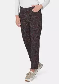 Брюки GOLDNER Druckhose CARLA, цвет anthrazit/gemustert