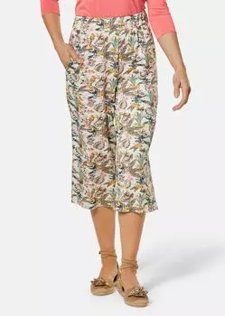 Брюки GOLDNER Druckhose Louisa, белый