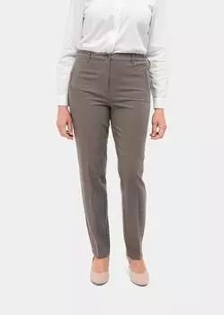 Брюки GOLDNER Flanellhose ANNA, серо-коричневый