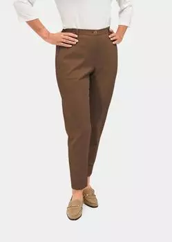 Брюки GOLDNER Hose Carla mit Rippenstruktur, цвет rost