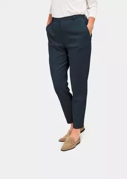 Брюки GOLDNER Hose Carla mit Rippenstruktur, темно-синий