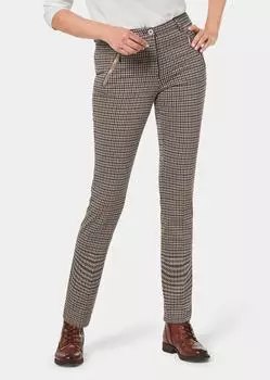 Брюки GOLDNER Hose, цвет mocca/gemustert