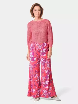 Брюки GOLDNER Palazzo Hose, розовый