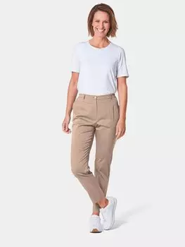 Брюки GOLDNER Satinhose Carla, бежевый