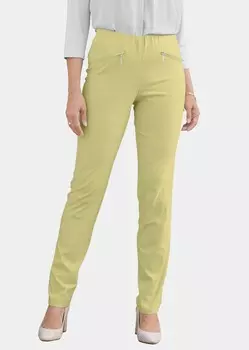 Брюки GOLDNER Stretchhose LOUISA, цвет erbsengrn
