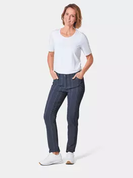 Брюки GOLDNER Struktur Hose, цвет dunkelmarine