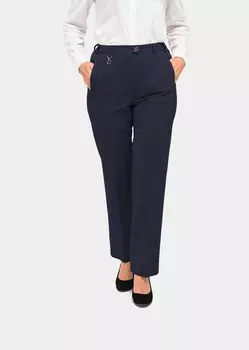 Брюки GOLDNER Trevira Schurwollhose ANNA, морской
