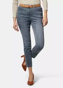 Брюки GOLDNER Verkrzte Jeanshose ANNA, светло-серый