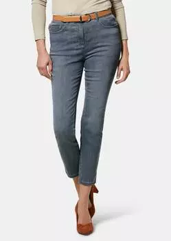 Брюки GOLDNER Verkrzte Jeanshose CARLA, светло-серый