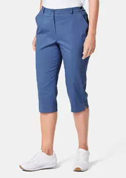 Брюки GOLDNER Verkrzte Satinhose, цвет schieferblau