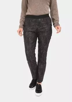 Брюки GOLDNER Wendedruckhose Louisa, черный