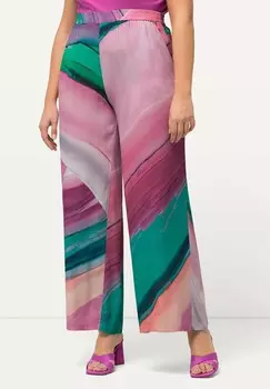 Брюки GRADIENT STRIPED WIDE LEG ELASTIC WAISTBAND Ulla Popken, розовый