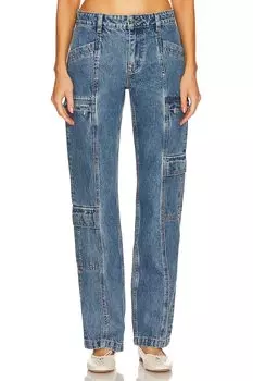 Брюки GRLFRND Naomi Low Rise Slim Cargo, цвет Inwood Hill