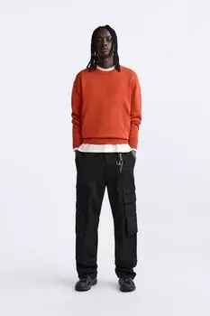 Брюки грузовые ZARA, черный