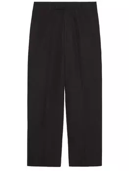 Брюки Gucci Cotton poplin, черный