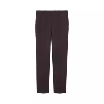 Брюки Gucci Embroidered Wool Pant 'Dark Bordeaux', коричневый