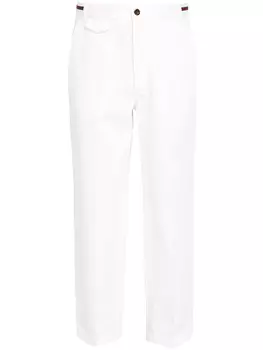 Брюки Gucci Web detailing, белый