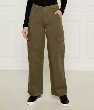 Брюки Guess Jeans cargo Relaxed fit, цвет cachi