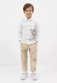 Брюки Гулливер с поясом Gulliver, бежевый