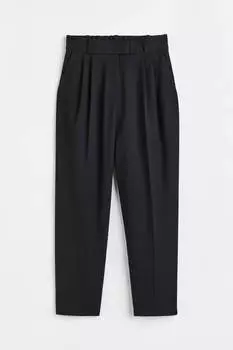Брюки H&M Ankle-length, черный