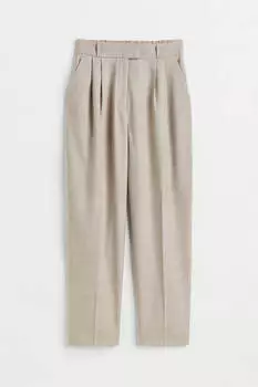 Брюки H&amp;M Ankle-length, светло-бежевый