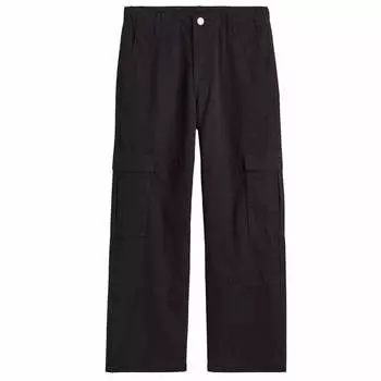 Брюки H&M Cotton Cargo, черный