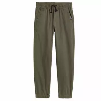 Брюки H&amp;M Cotton Twill, зеленый