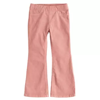 Брюки H&amp;M Flared Corduroy, розовый