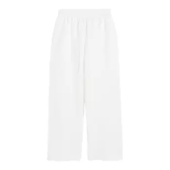 Брюки H&M Linen-blend Pull-on, белый