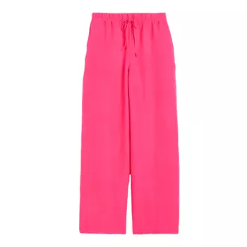 Брюки H&amp;M Linen-blend Pull-on, фиолетовый