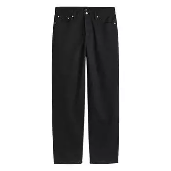 Брюки H&amp;M Loose Fit 5-pocket Twill, черный