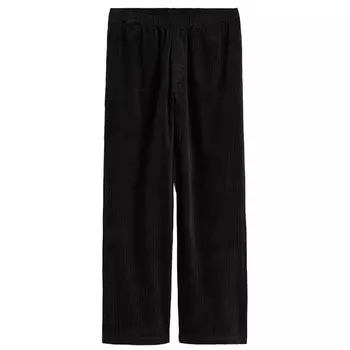 Брюки H&amp;M Loose Fit Corduroy, черный