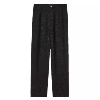 Брюки H&amp;M Patterned Viscose, черный с рисунком