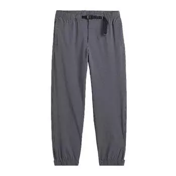 Брюки H&amp;M Regular Fit Belted Pants, серый