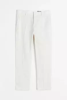 Брюки H&amp;M Regular Fit Linen Suit, светло - бежевый