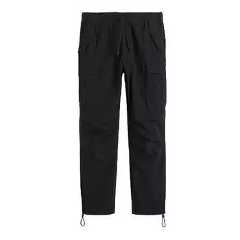 Брюки H&M Regular Fit Ripstop Cargo, черный