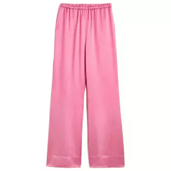 Брюки H&amp;M Silk Blended, розовый