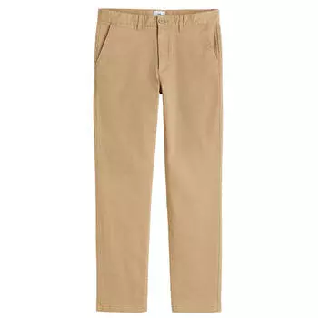 Брюки H&amp;M Slim Fit Cotton Chinos, бежевый