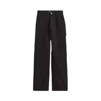 Брюки H&amp;M Wide-leg Cargo, черный