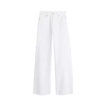 Брюки H&amp;M Wide-Leg Twill, белый
