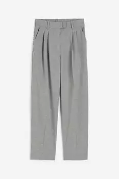 Брюки H&M Ankle-length, серый