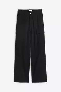 Брюки H&M Cargo, черный