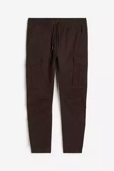 Брюки H&M Cargo, коричневый