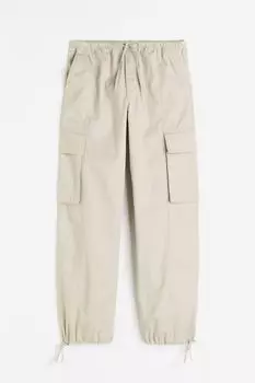 Брюки H&M Cargo, светло-бежевый