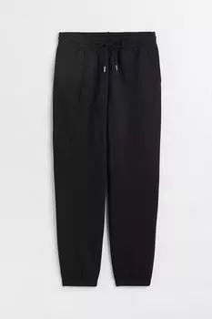 Брюки H&M Cotton-blend, черный