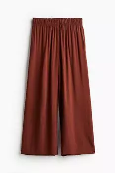 Брюки H&M Crop Pull-on, кирпично-красный