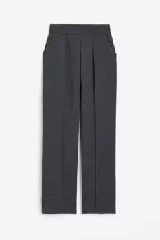 Брюки H&M High-waist Dress, темно-серый