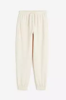 Брюки H&M High Waist, светло-бежевый